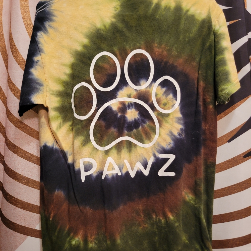 Tie Dye "Pawz" Tshirt